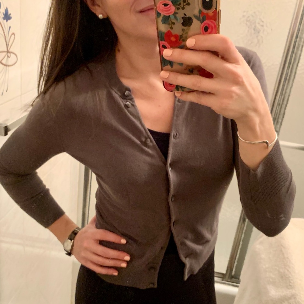 J.Crew Jackie Cardigan - Gray - Picture 10 of 11